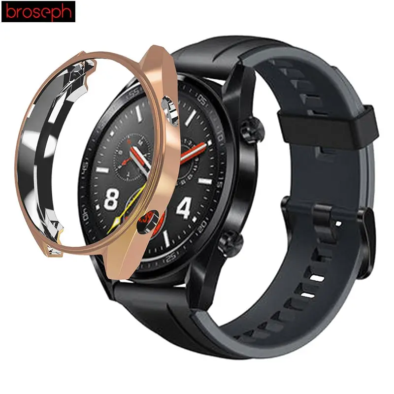 ТПУ изящные часы защитный чехол для huawei Watch GT чехол против царапин Корпус рамка смарт-часы аксессуары