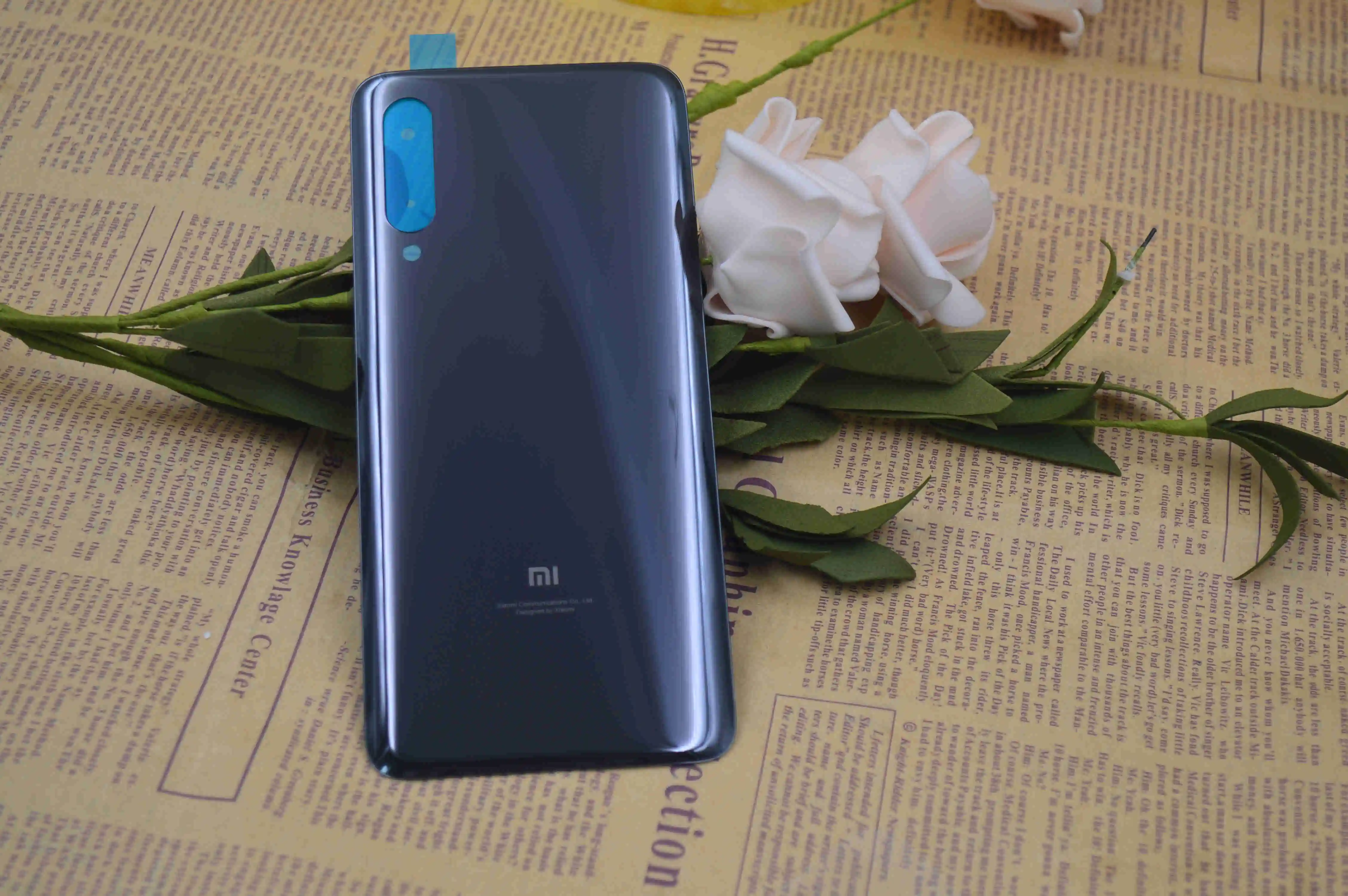 Новинка 100% Крышка батарейного отсека для Xiaomi Mi 9 Задняя стеклянная панель Mi9