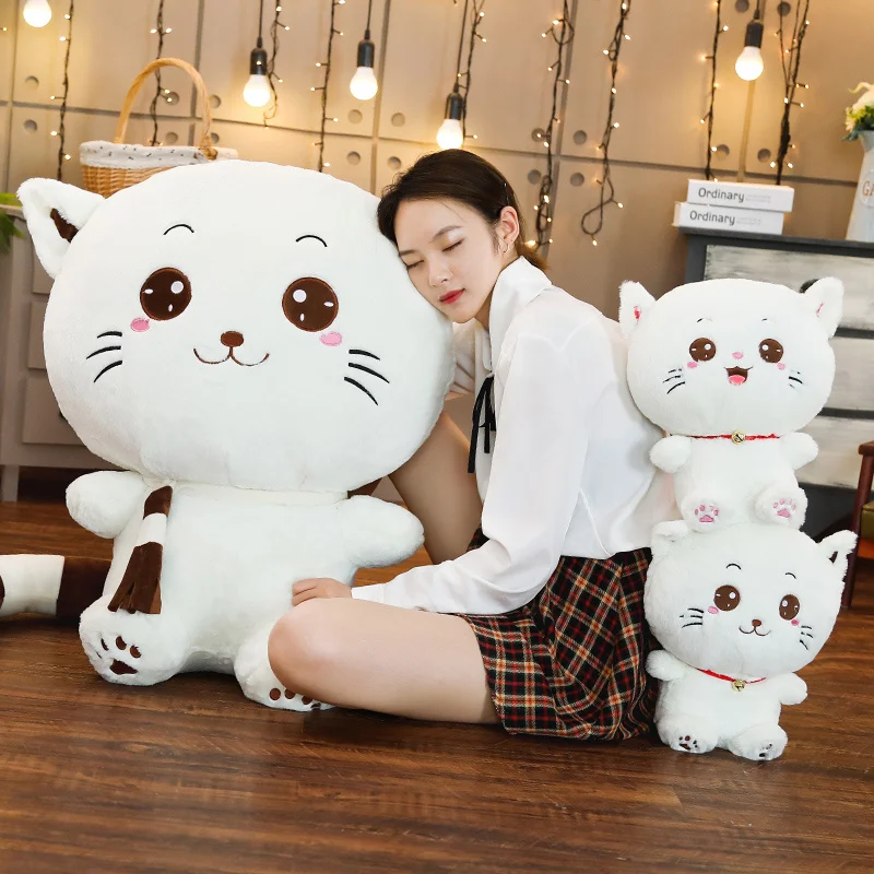 1 шт. Кот с большой мордочкой кукла кошки мягкие игрушки кошка плюшевые игрушки кукла детская вечеринка день рождения милые подарки для девочки Kawaii Плюшевые Подушки