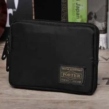 Black wallets Японский и корейский бренд, мужской кошелек, нейлоновая ткань, короткий кошелек, Женская сумочка, сумки для телефона, повседневные кошельки для студентов, Молодежный кошелек - Цвет: Black wallets