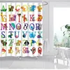 Shower Curtain Set 3D Funny Oil Painting Waterproof Polyester Fabric Bathroom  Door 180X200cm Bath Curtains 4