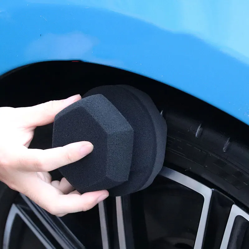 Car Wax Sponge Tire Shine Applicator Pad Hexagonal Wax Sponge Tire Dressing  Applicator - China Car Sponge Pad, Buffer Pad