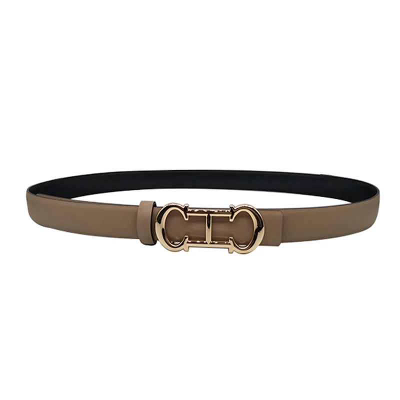 brown waist belt Women Fashion Belt  Microfiber 2.5CM Wide CH Letter Alloy Buckle Solid Cummerbunds Free Size white waist belt Belts