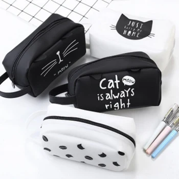 

Big Pencil Case Silica Gel Cute Cartoon Cat School Supplies Stationery Gift School Cute Pencil Box Pencilcase Pencil Bag