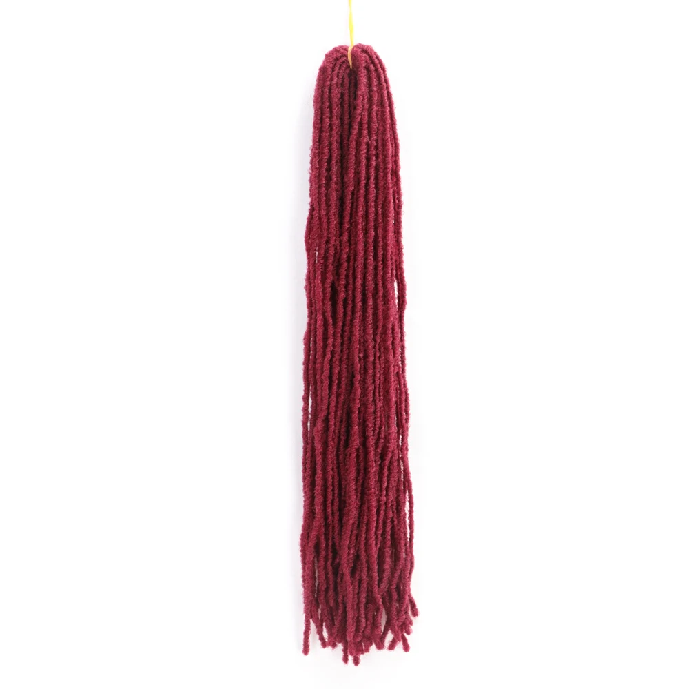 Синтетические дреды сестренки 18 дюймов сестренки накладные чистые цвета искусственные локоны в стиле Crochet косы волос - Цвет: Жук