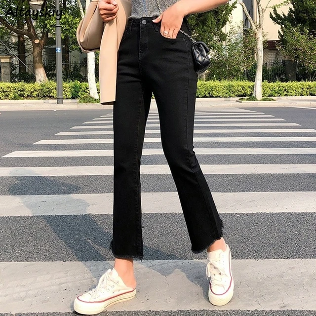 fashion nova black bell bottom jeans