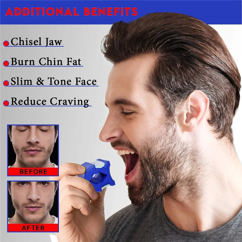 Jaw Exerciser Chin Line Exerciser Jawline Trainer Cheekbone Double Chin Reducer Neck Jaw Exerciser Dewlap Slim Face Training Balls Portable Fitness Equipment
