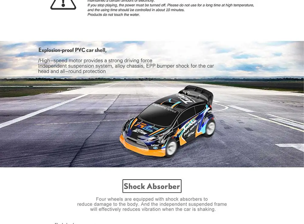 RCtown WLtoys A242 1/24 4WD 2.4G Remote Control Racing Desert Off-road Drift Car Rally Car Speed Max 35km/h