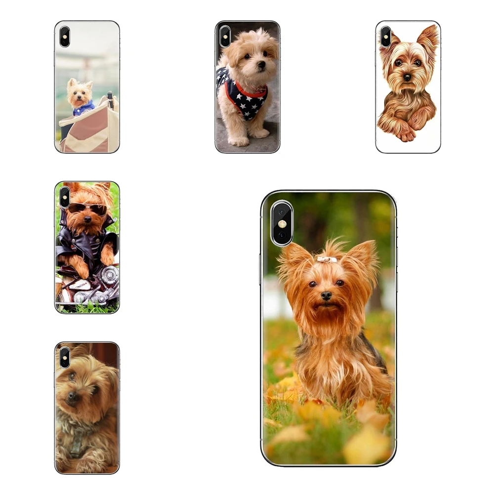 Silicone Phone Bag Case Yorkshire terrier dog puppy Pattern For Xiaomi Redmi 4A S2 Note 3 3S 4 4X 5 Plus 6 7 6A Pro Pocophone F1 |
