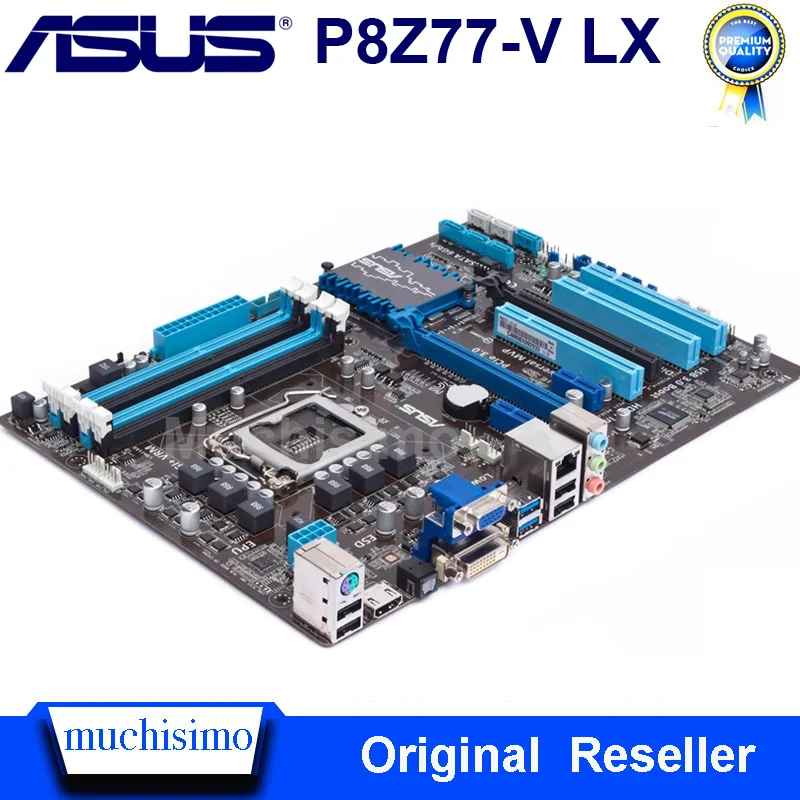 Tanie ASUS płyta główna P8Z77 V LX LGA 1155 DDR3 i3 i5 22 32nm CPU USB3.0 32GB SATA3 VGA HDMI Z77 pulpitu oryginalny używana płyta główna 1155