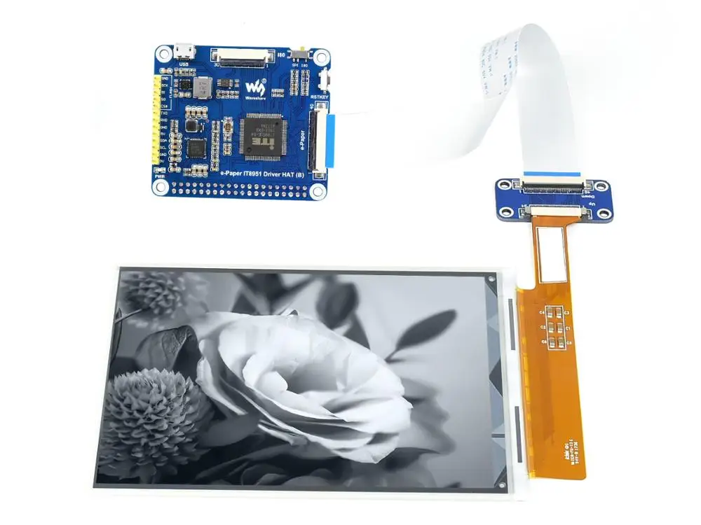 6 дюймовый E Ink дисплей шляпа для Raspberry Pi 1448*1072 высокое разрешение черный/белый 16