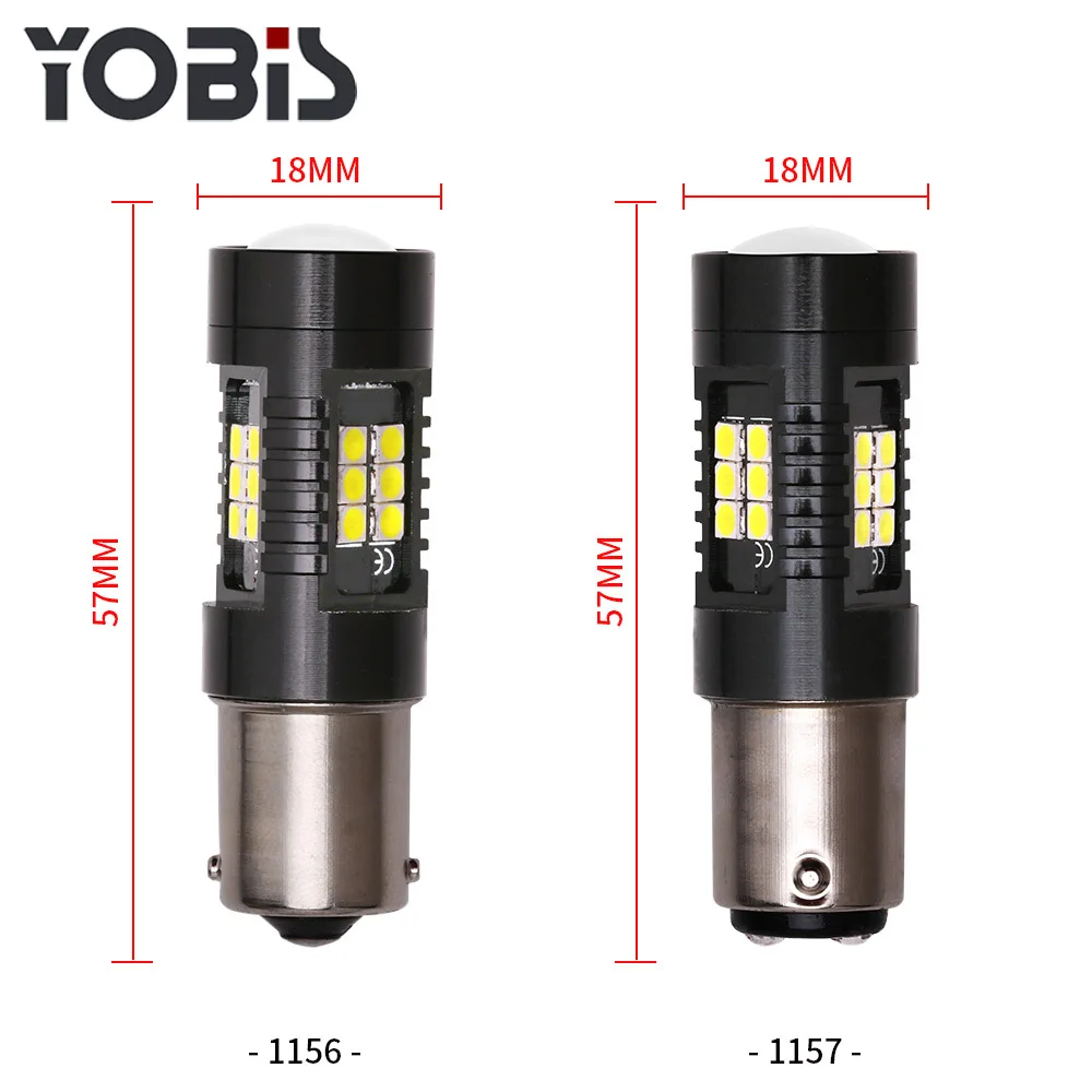 1156 1157 BA15S светодиодный автомобильный противотуманный фонарь 3030 21smd Автомобильная Задняя Тормозная лампа