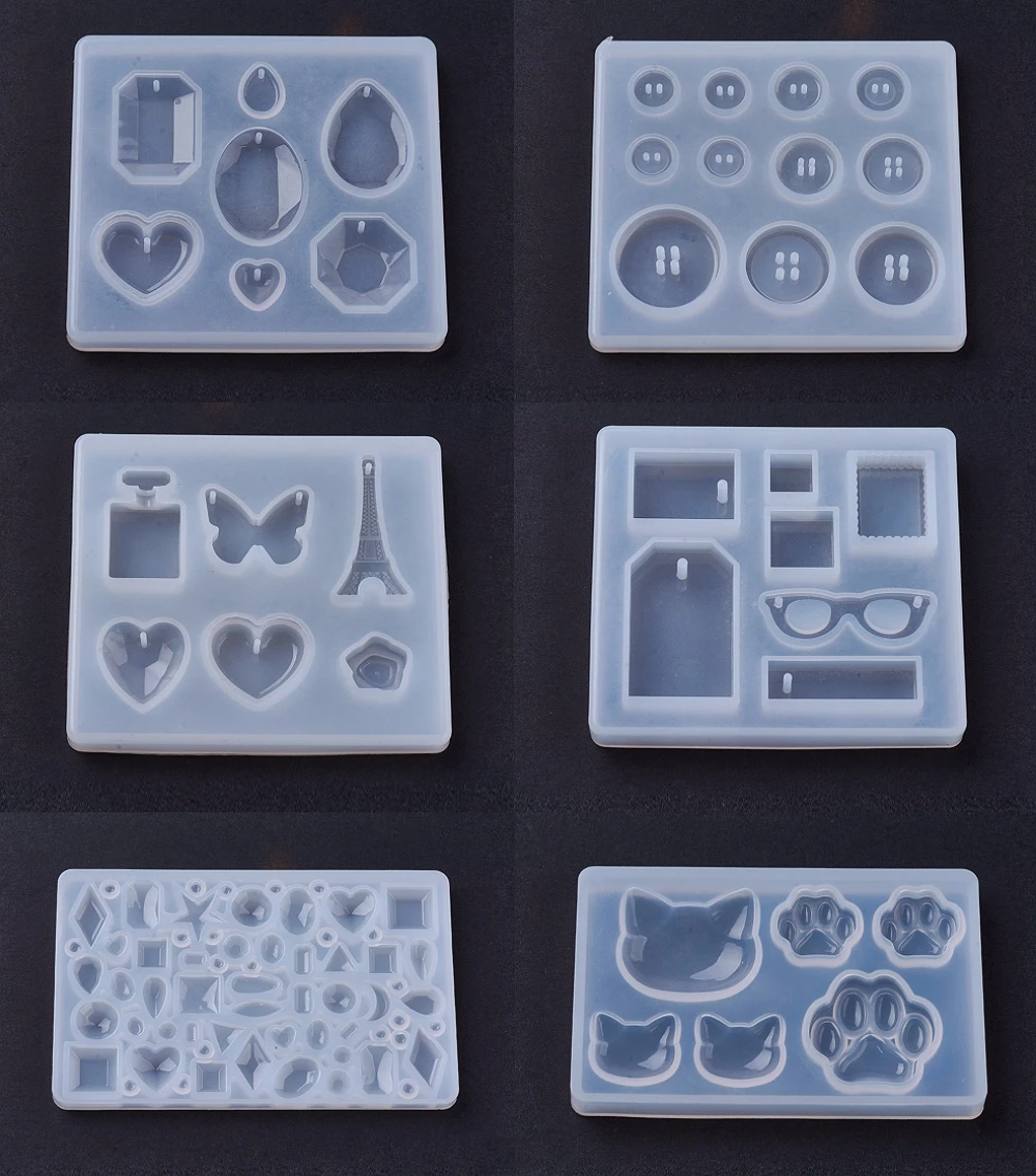 1pcs Silicone Pendant Mold For Resin Silicone UV Resin DIY Clay Epoxy Resin Casting Molds Cabochon Jewelry Making Tools Supplies ancient greek pillars mold roman column mold sugarcraft chocolate pastry polymer clay epoxy resin art crafting tools