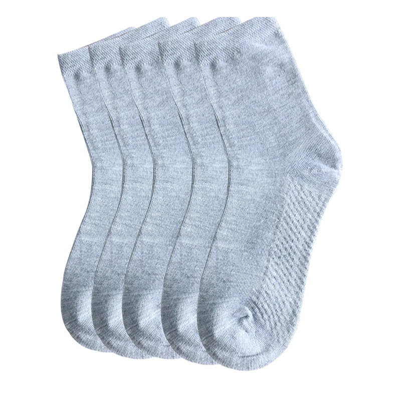 Kids Socks 5 pairs Spring&Autumn 100% Cotton Prevent Slippery for Girls Boys 1-9 Year
