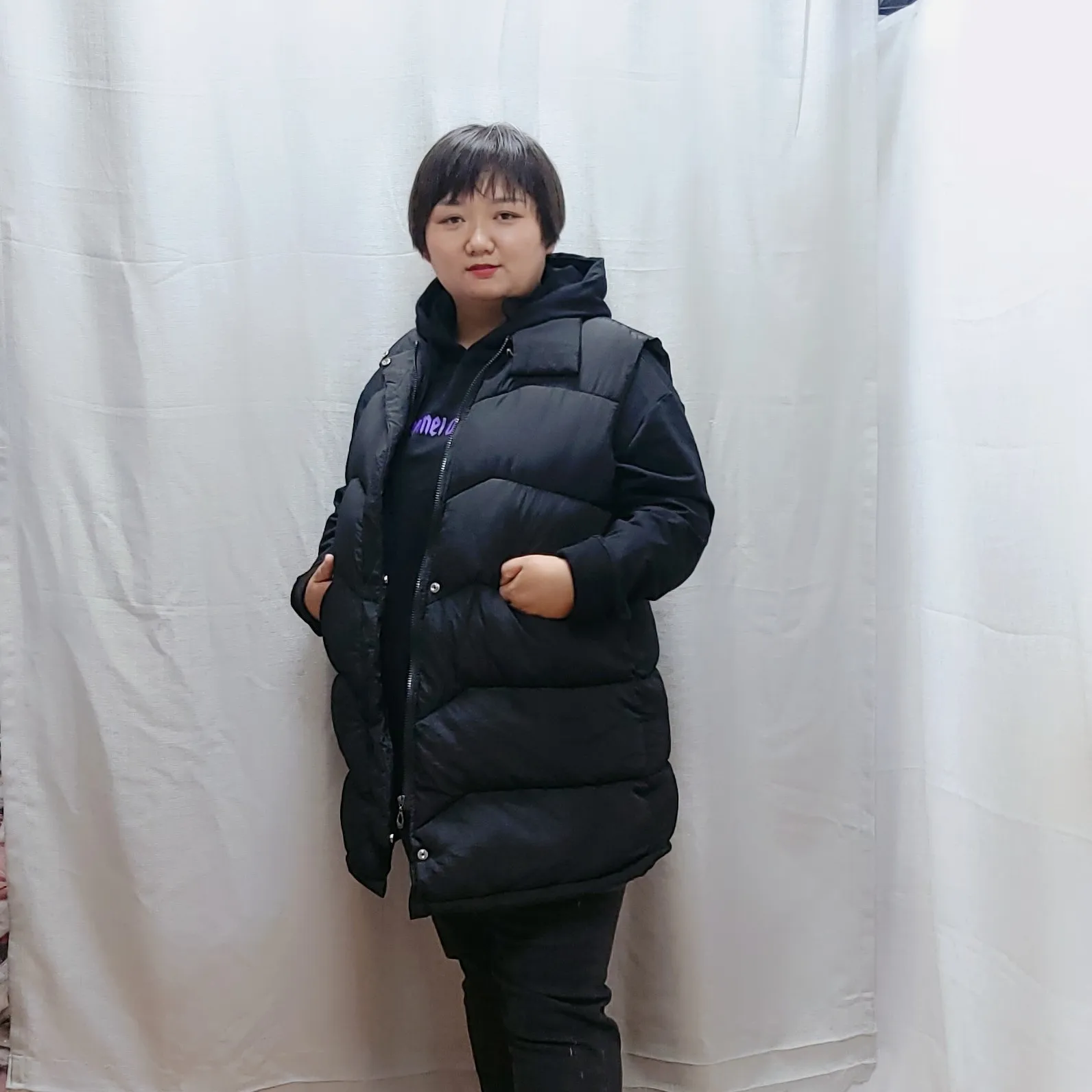 Plus Size Women Winter Vest Waistcoat New Korean Edition Solid Stand Collar Sleeveless Cotton Vest Casual Jacket Outwear