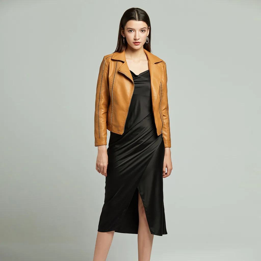 Winter Women Bomber Jacket Warm Short Coat Leather Jacket Parka Zipper Top Overcoat Outwear New Arrival Autumn Jacket Women Coat