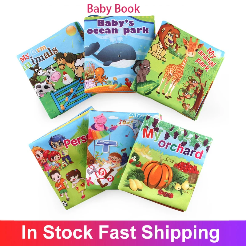 Baby Book Soft Cloth Books For Newborns 0 12 Months Baby Toys