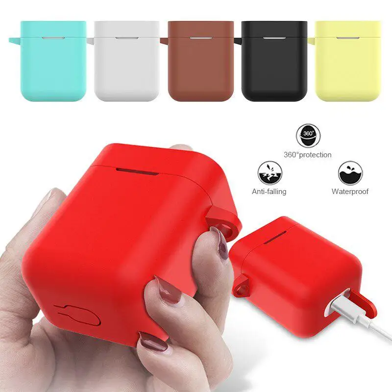 

Silicone Earphone Case for Xiaomi Airdots Pro Air Wireless Headset Protective Case For Xiaomi Air TWS Headset Accessories