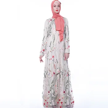 

Women Caftan Marocain Kaftan Tesettur Elbise Robe Djelaba Femme Abaya Dubai Turkish Hijab Muslim Dress Islam Clothing Abaya