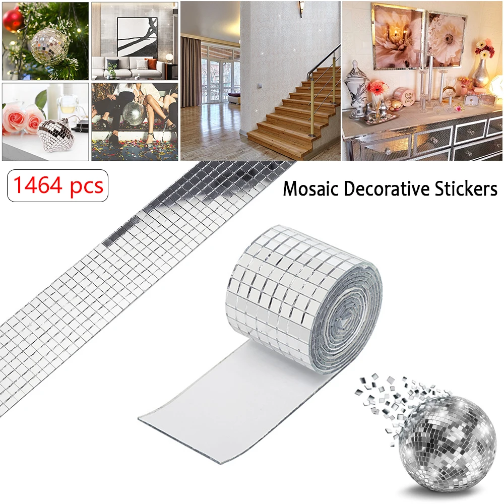 Self-adhesive Mirror Mosaic Tiles Stickers Mini Square Mirror Tape DIY Craft Decoration Reflective Glass Tiles Home Decor Self-adhesive Mirror Mosaic Tiles Stickers Mini Square Mirror Tape DIY Craft Decoration Reflective Glass Tiles Home Decor