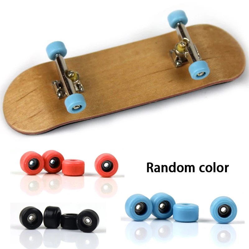 Complete Wooden Fingerboard Finger Skate Board Grit Box Foam Tape Maple Wood Set 