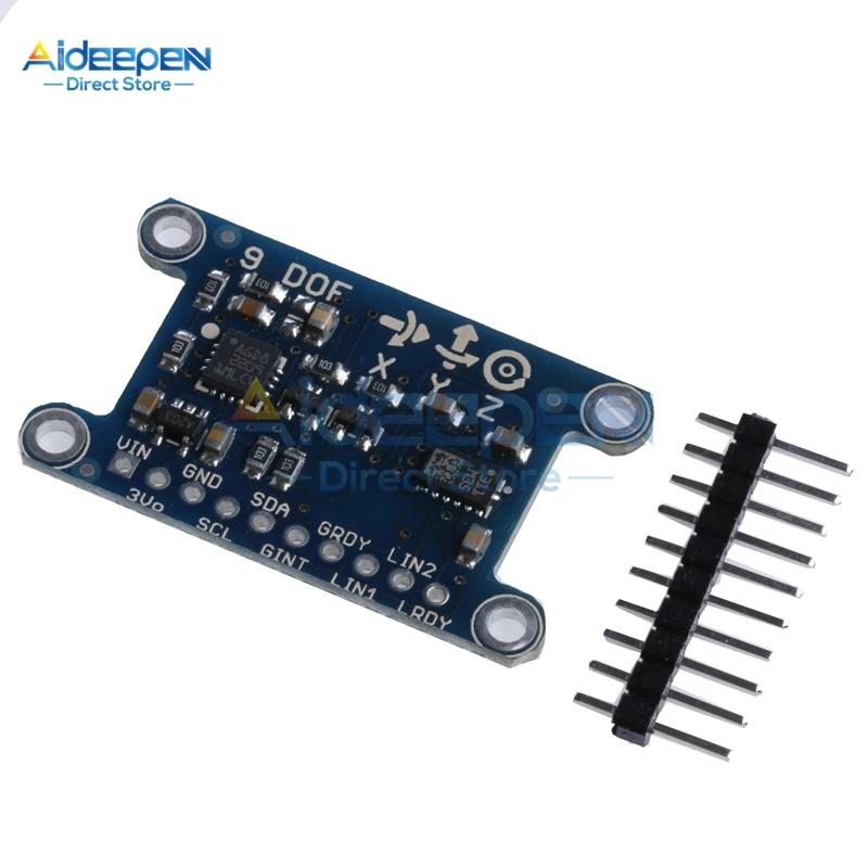DC 3V-5V 9 Axis IMU L3GD20 LSM303D Module 9DOF Compass Acceleration Digital Gyroscope Sensor For Arduino IIC/SPI Protocol | Инструменты
