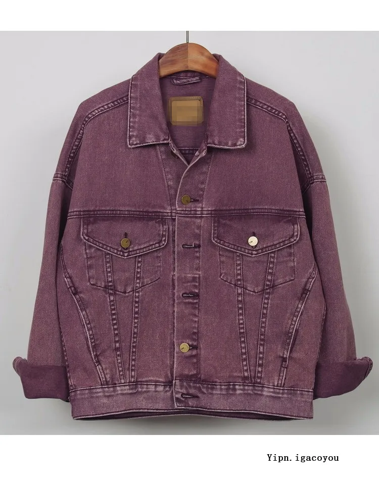 maroon denim jacket womens