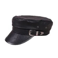Модная зимняя шапка Для женщин PU берет женский с закруглёнными краями и пуговицей сверху, шапка, на плоской подошве; женская спортивная кепки-береты шляпа берет boina