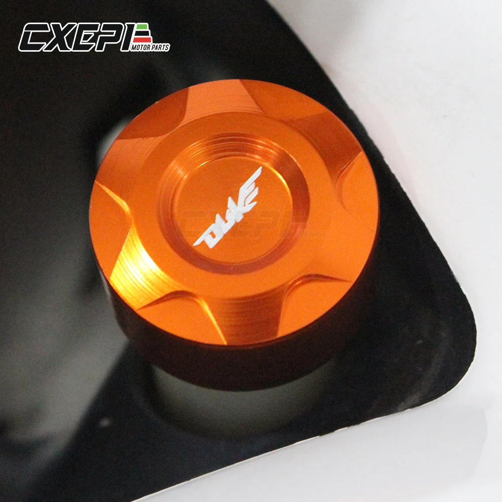 Оранжевый Мотоцикл с ЧПУ Алюминий водопровод Кепки Крышка для KTM Duke 125 200 390 2013 2014