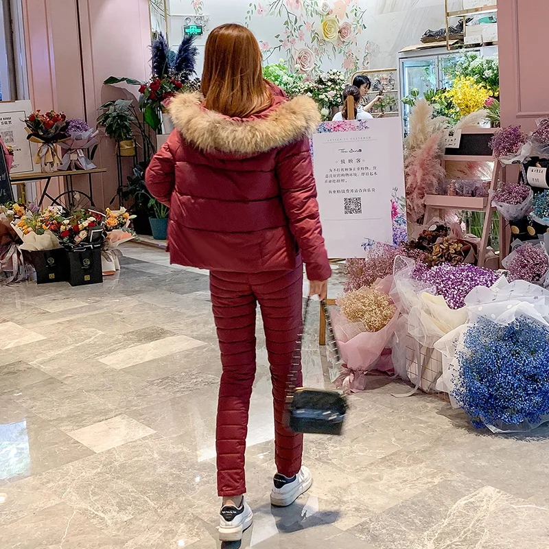 Новое поступление однотонная зимняя куртка зимние штаны для женщин зимний