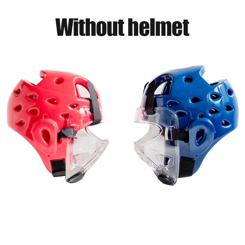 

Removable Taekwondo Helmet Mask Protective Gear Sports Transparent Protective Mask Sports Clear Plastic Face Shield Head Shield X85