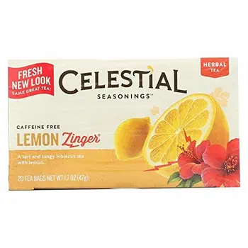 

Celestial Seasonings 100% Natural Lemon Zinger Herbal Tea 20 ct (Pack of 6)