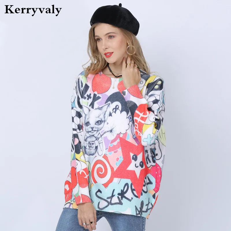 

New Style Cross Border Animal Printed Sweater Women Pullover Knitting Shirt Sueter Mujer Invierno 2020 Autumn Haut Femme D19105