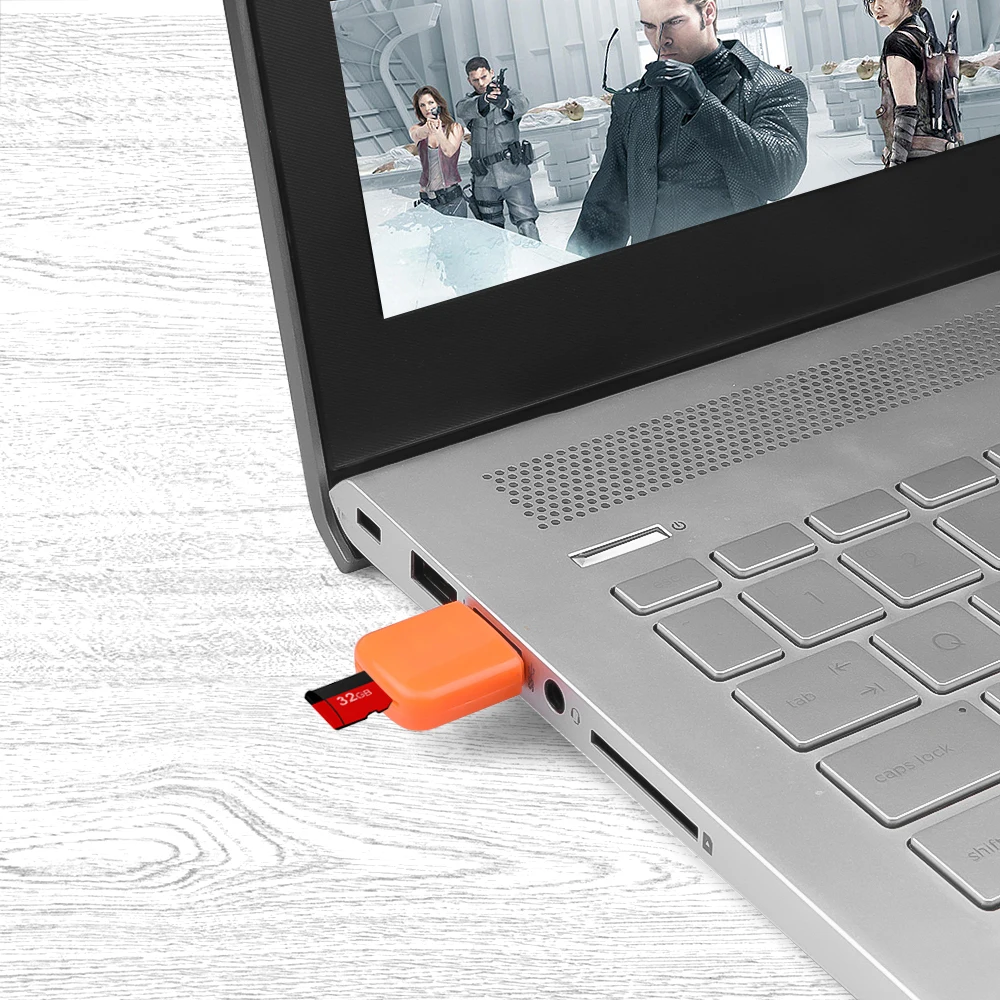 Kebidu портативный USB 2,0 кард-ридер для Micro SD Flash TF кард-ридер высокоскоростной Microsd трансфлэшка адаптер Мода