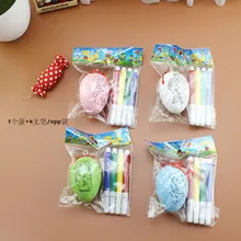 Shangyuan детские игрушки для раскрашивания, детский сад, ручная роспись, яйцо, кукла, сделай сам, цветная форма для рисования