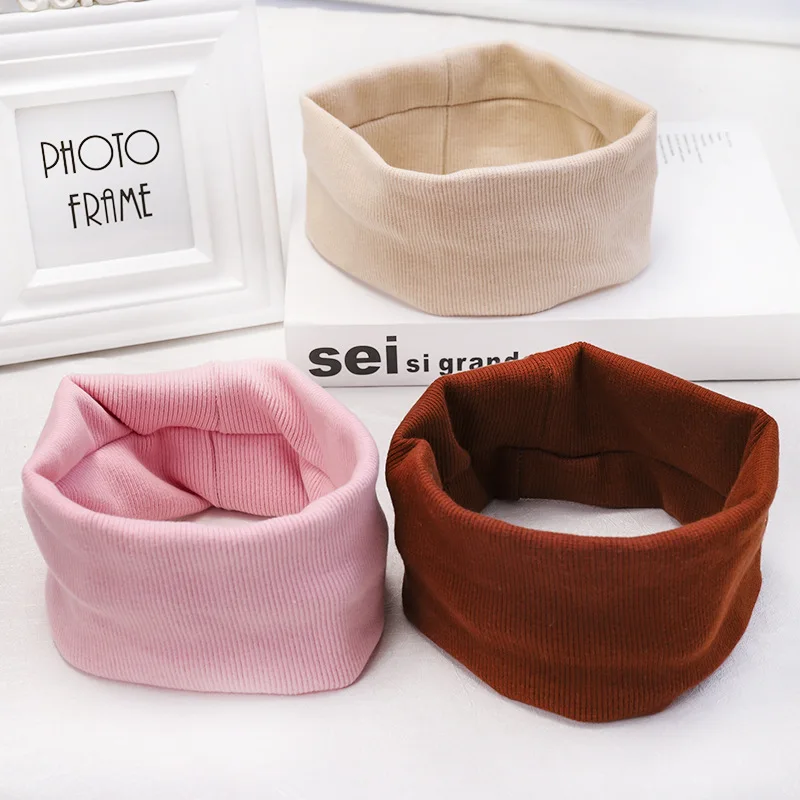 Корейская повязка для волос; головной убор; сезон осень-зима; Новинка; горячая распродажа; Цвет Красный; однотонная вязаная повязка на голову; аксессуары для волос