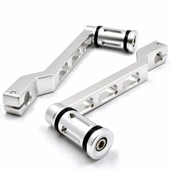 

Silver Shift Lever Fit For Harley Touring Softail W/ Shifter Peg Chrome Compact Edge Front Shift Lever Standard