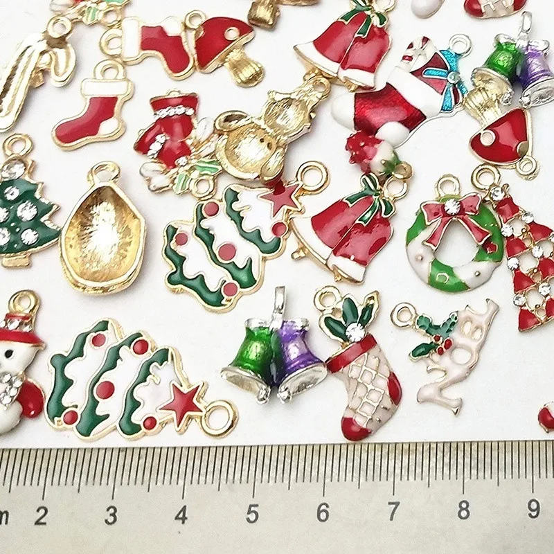 Christmas Pendants Jewelry Making  Christmas Charms Jewelry Making - Metal  Charms - Aliexpress