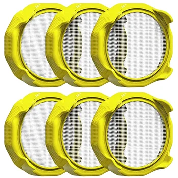 

6PC Germination Cover, Filter Cover, Germination Cover for Wide Mouth Mason Jar, Stainless Steel Sprouting Can Lid, Beans, Alfal