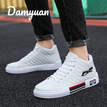 Осень-зима классические кроссовки повседневная мужская обувь из холстины комфортные туфли со шнуровкой, на плоской подошве, на шнуровке, обувь 3 цвета Damyuan