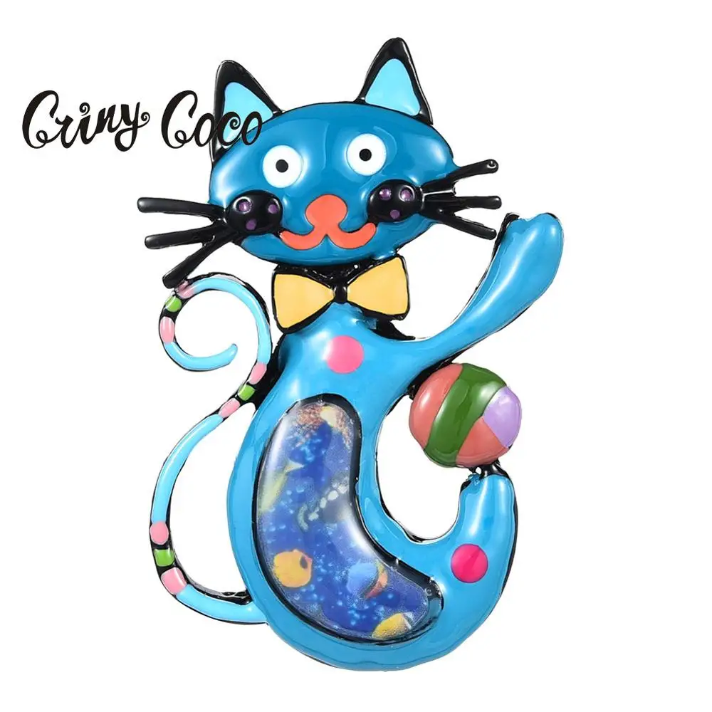 

Cringe Coco 2019 New Arrival Woman Brooches Cute Girls Cartoon Brooch Pink Enamel Pin Cat Brooches Clothing Jewelry Accessories