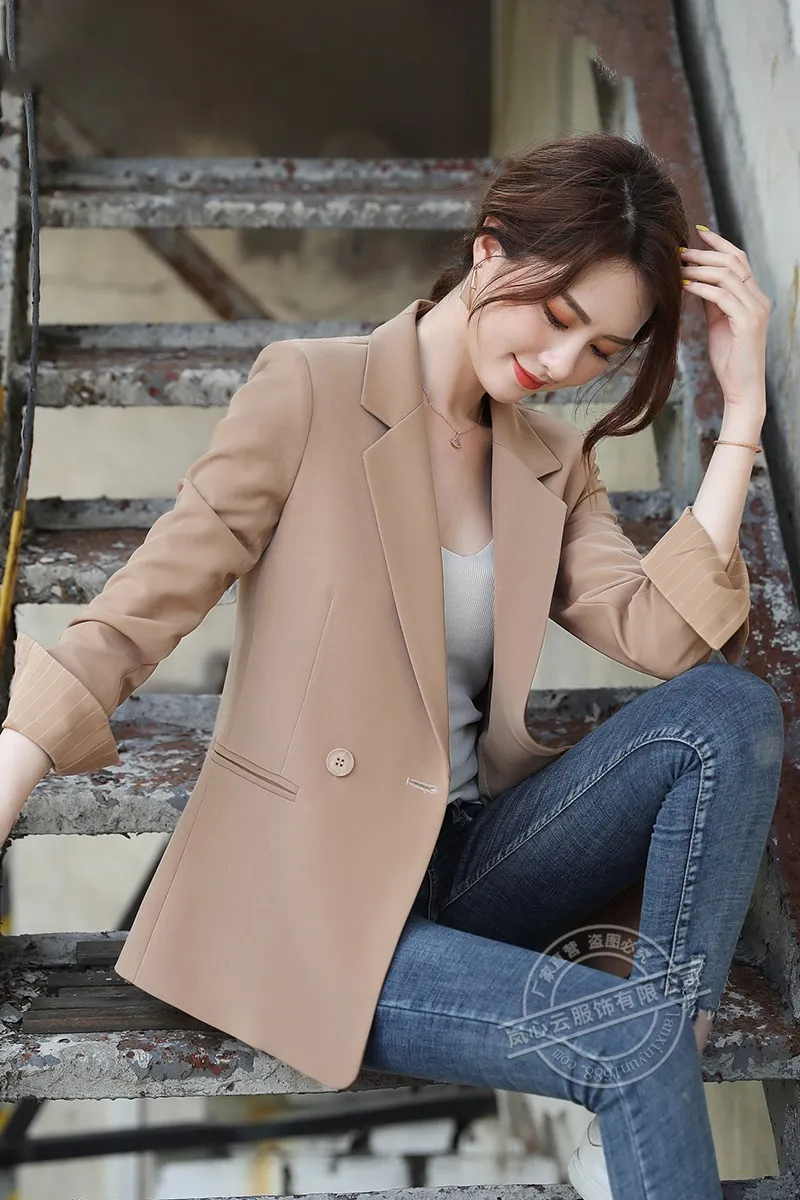 

Suit Jacket Women's Korean-style New Style Fashion Autumn And Winter Casual Sense of Design Non-mainstream Suit British Style To
