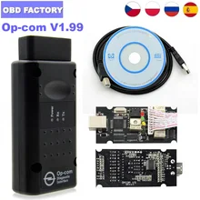 Op com v1.99 obdii relação diagnóstica OP-COM diagnóstico profissional para opel opcom scanner OP-COM v1.99 OP-COM scanner de código
