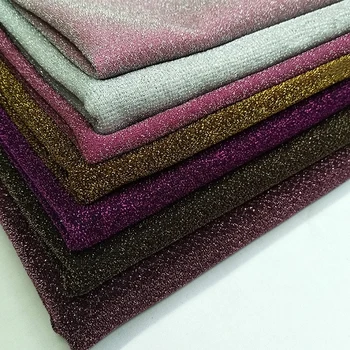 

Shimmer Fabric Metallic Polyester Party Decoration Shiny Fabric for Sweater Dress by the Yard,Gold,black,red,blue,purple,green
