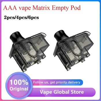 

2pcs/4pcs/6pcs Original E-cigarette AAA vape Matrix Empty Pod With AAA Vape Matrix Coil For Matrix Pod Kit& Capacity 3ml/4ml