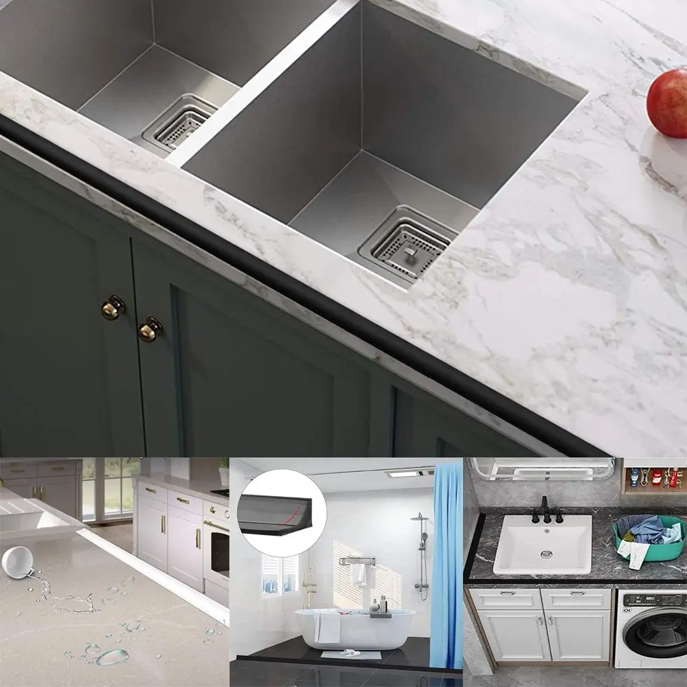 Silicone Water Retaining Strip Self-Adhesive Dry and Wet Separation Door Bottom Sealing Strip Flood Barrier Shower Dam Barrier silicone door seal,shower water barrier,water barrier strip
