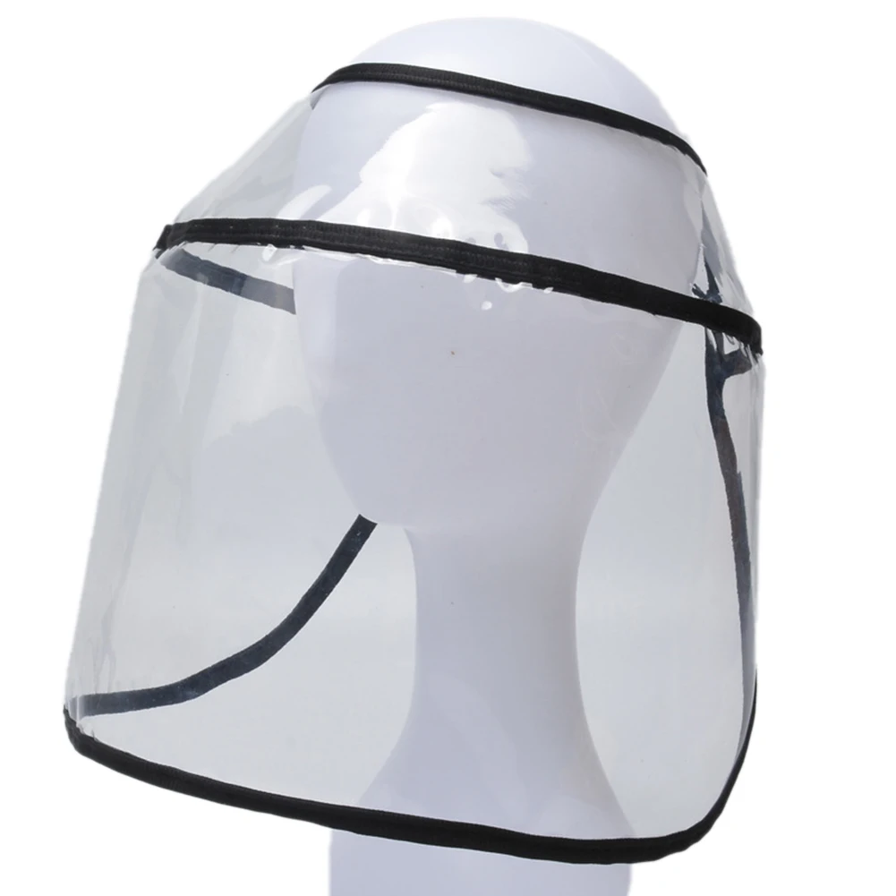 

Protective Clear Face Hat Detachable Cap Anti-fog Saliva Windproof Hat A