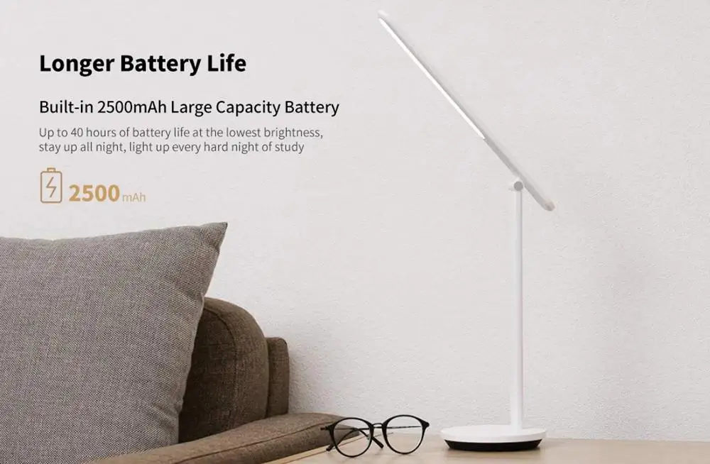 Yeelight YLTD14YL USB перезаряжаемая Складная Настольная лампа Pro 200lm 5 цветов регулируемая температура Mijia настольная лампа ночные светильники
