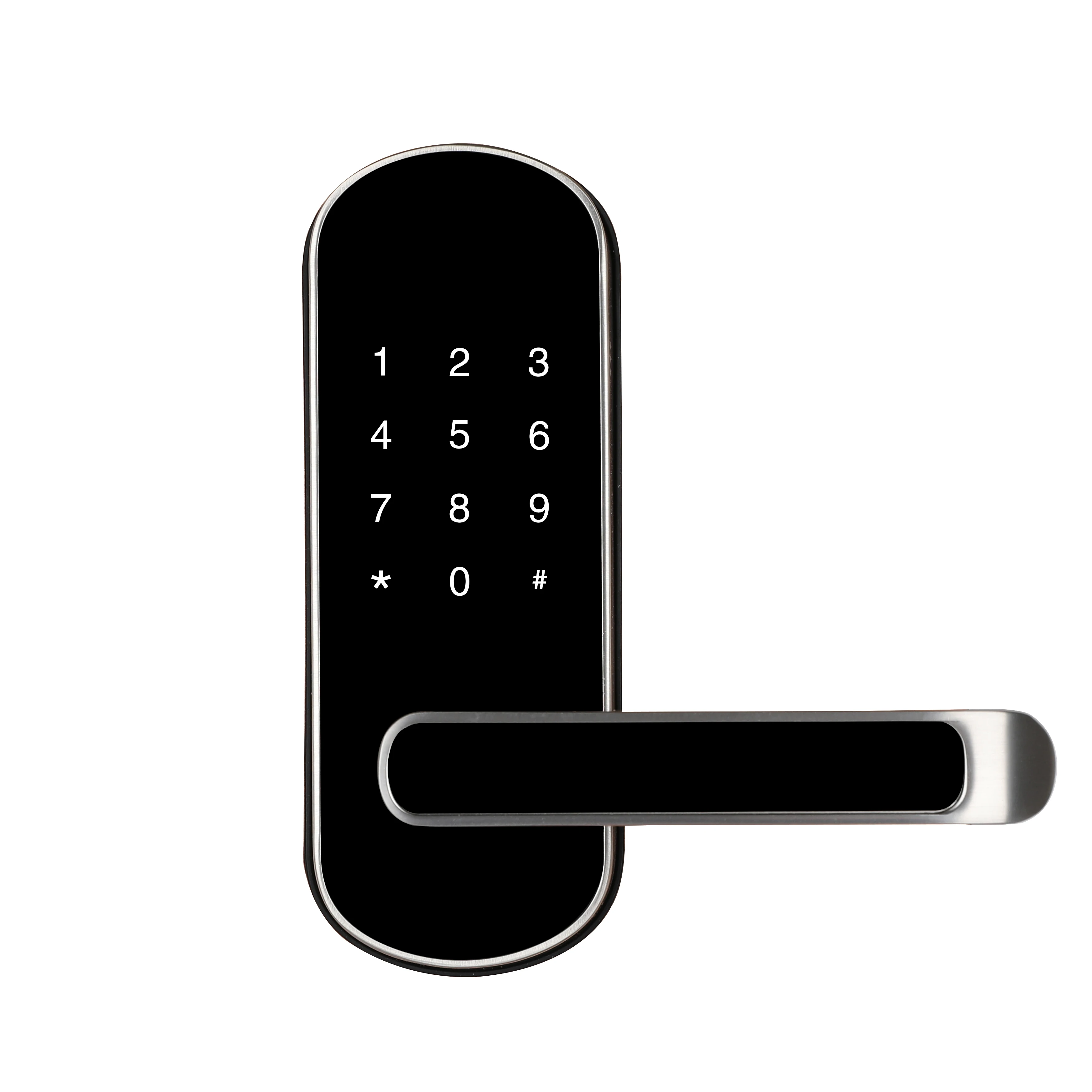 Popular TTLOCK Wifi bluetooth internet remote control smart deadbolt door lock on Wooden Door
