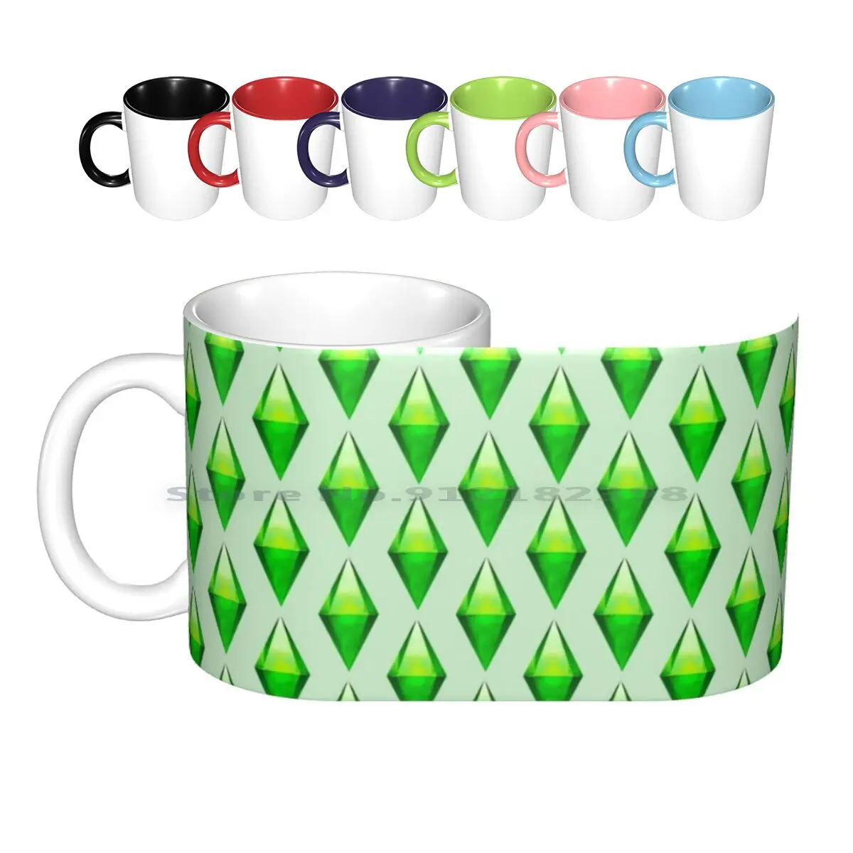 The Sims Plumbob Tazze In Ceramica Tazze Da Caffè Tazza Da Tè Al Latte Plumbob Sims Sims 4 Sims 3 Sims 2 The Sims The Sims 4 The Sims 3 The
